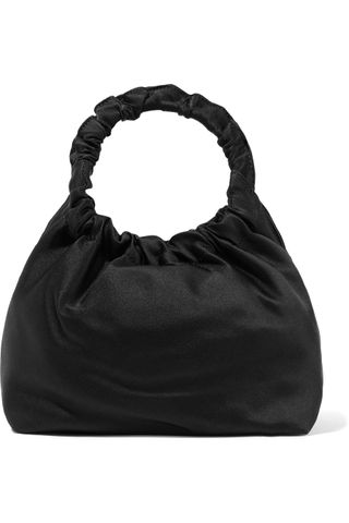 The Row + Double Circle Small Satin Tote