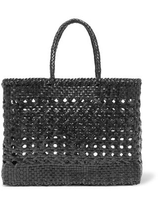Dragon Diffusion + Cannage Big Woven Leather Tote
