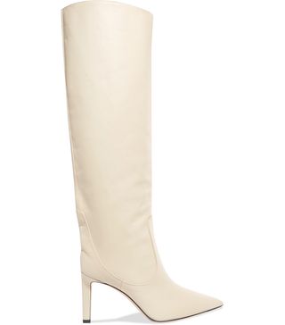 Jimmy Choo + Mavis 85 Leather Knee Boots