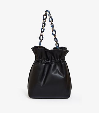 Pixie Market + Black Chain Pouch Mini Bag