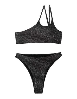 Verdusa + One Shoulder Swimsuit Bikini