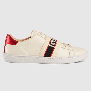 Gucci + Ace Sneaker with Gucci Stripe