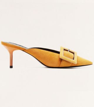 Mango + Buckle Leather Shoes