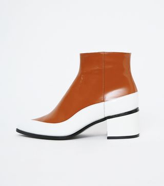 Meno de Mosso + Two Color Ankle Boots White Brown
