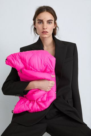 Zara + Fluorescent Padded Shopper Bag