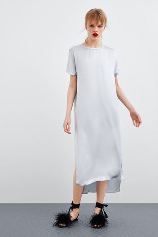 Zara + Satin Dress