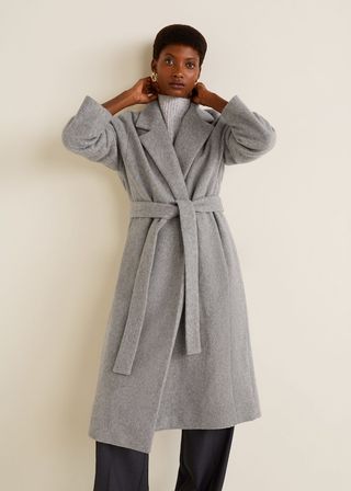 Mango + Belted Wool Coat