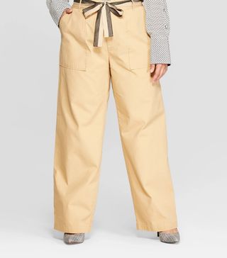 Who What Wear + Straight Wide Leg Cargo Pants