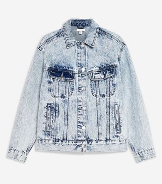 Topshop + Acid Wash Denim Jacket