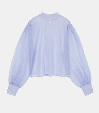 Zara + Semi Sheer Top