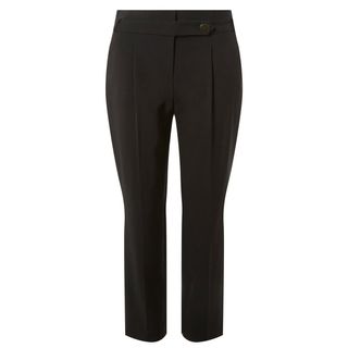 Dorothy Perkins + Black Button Tapered Trousers