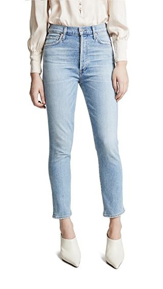 Citizens of Hummanity + Olivia Crop High Rise Slim Ankle Jeans