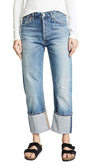 Citizens of Humanity + Reese Cuffed Straight Leg Jeans