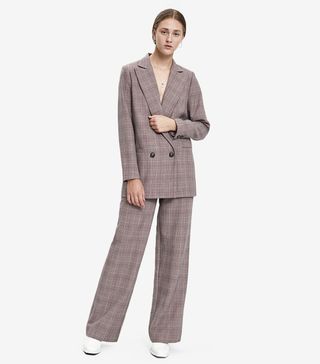 Ganni + Suiting Plaid Blazer