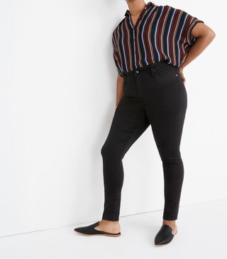 Madewell + Curvy High-Rise Skinny Jeans in Carbondale Wash