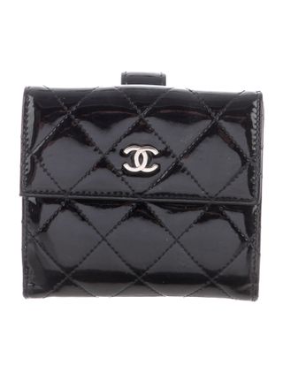 Chanel + Quilted Compact Wallet