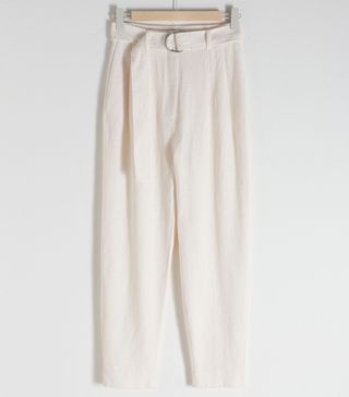 & Other Stories + Belted Tapered Trousers