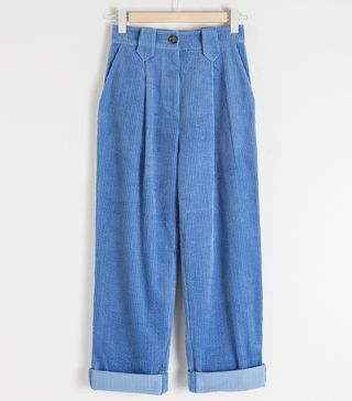& Other Stories + High Waisted Corduroy Trousers