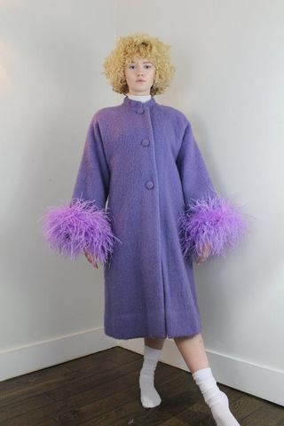 Dauphinette + Anais Lavender Mohair Coat
