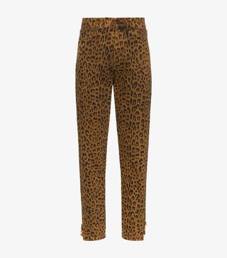 Saint Laurent + Leopard-Print Jeans