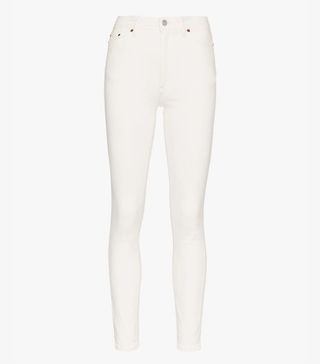 Acne + Mid Rise Skinny Cotton Jeans