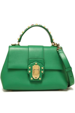 Dolce & Gabbana + Embellished Leather Bag