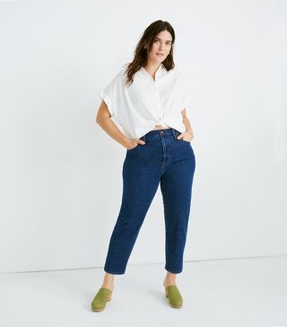Madewell + Tapered Jeans in Bellclaire Wash