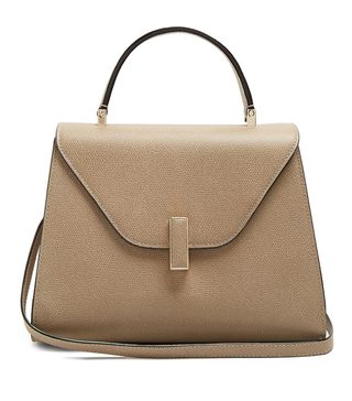 Valextra + Iside Medium Grained-Leather Bag