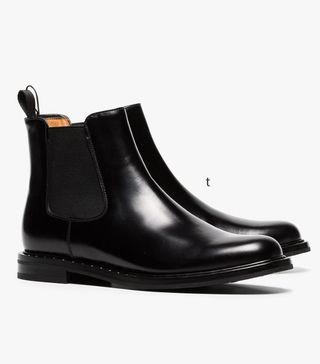 Church's + Black Leather Nirah Studded Boots