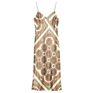 Topshop + Paisley Satin Slip Dress