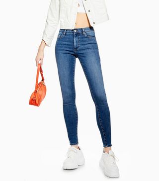 Topshop + Mid Blue Leigh Jeans