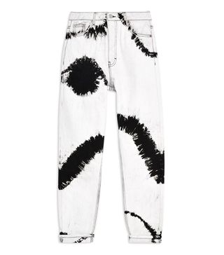 Topshop + Black Tie Dye Mom Jeans