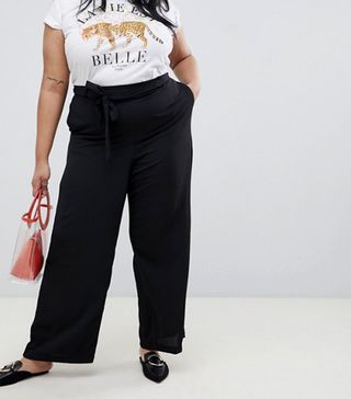 New Look + Belted Wide Leg Pants