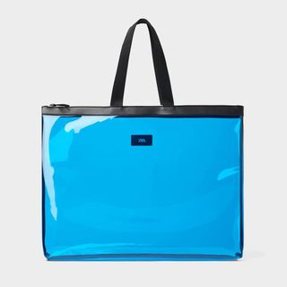 Zara + XL Blue Vinyl Shopper