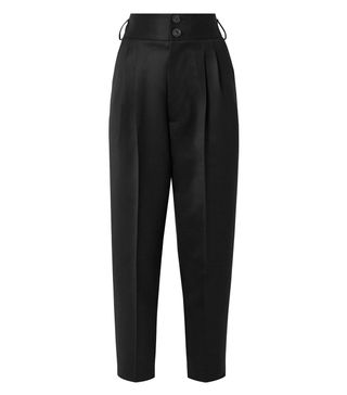 Peter Do + Pleated Wool-Gabardine Straight-Leg Pants