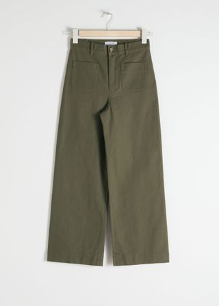 & Other Stories + High-Waisted Twill Pants