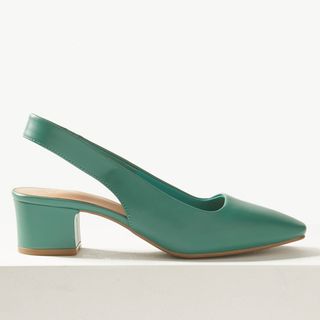 Marks and Spencer + Square Toe Slingback Shoes