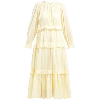 Isabel Marant Étoile + Aboni Ruffle-Tiered Cotton Dress