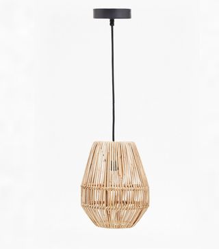French Connection + Rattan Pendant Light