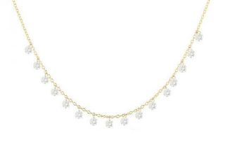 Aero Diamonds + 18k Yellow Gold Diamond Fringe Sweet Sixteen Necklace