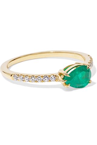 Anita Ko + 18-Karat Gold, Emerald and Diamond Ring