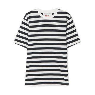 Victoria by Victoria Beckham + Striped Cotton-Jersey T-Shirt