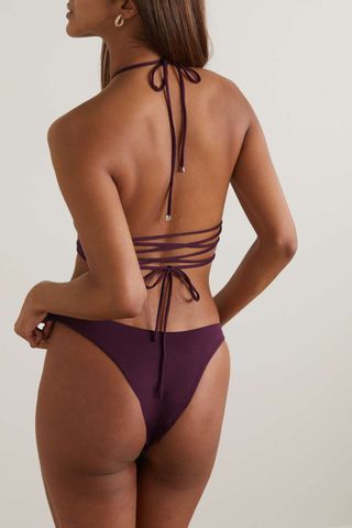 The Attico + Tie-Detailed Bikini