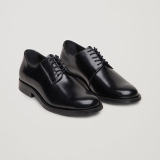 COS + Round-Toe Leather Oxford Shoes