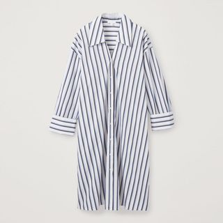COS + Striped Mid-Length Shirtdress