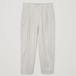 COS + Pleat-Front Cotton Cropped Trousers