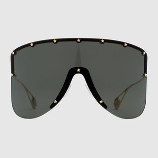 Gucci + Mask Sunglasses With Star Rivets