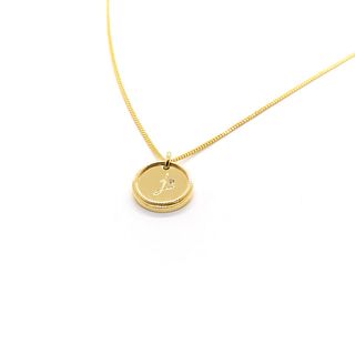 Natalie Marie + Diamond Precious Initial Necklace