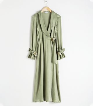 & Other Stories + Belted Wrap Maxi Dress