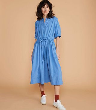 Lou 
Grey + Seersucker Pocket Shirtdress